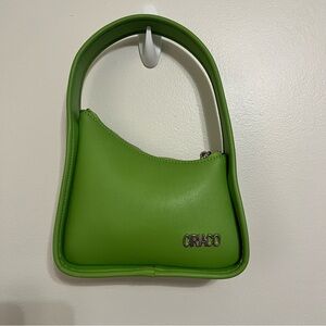 Ciriaco Ashley Minimalist Baguette bag in a vibrant green color